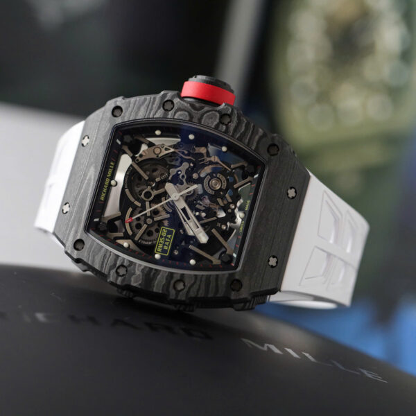 Đồng hồ Richard Mille Rep 11 RM35-02 Rafael Nadal dây cao su màu trắng xưởng ZF 44mm (2)