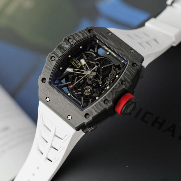 Đồng hồ Richard Mille Rep 11 RM35-02 Rafael Nadal dây cao su màu trắng xưởng ZF 44mm (2)