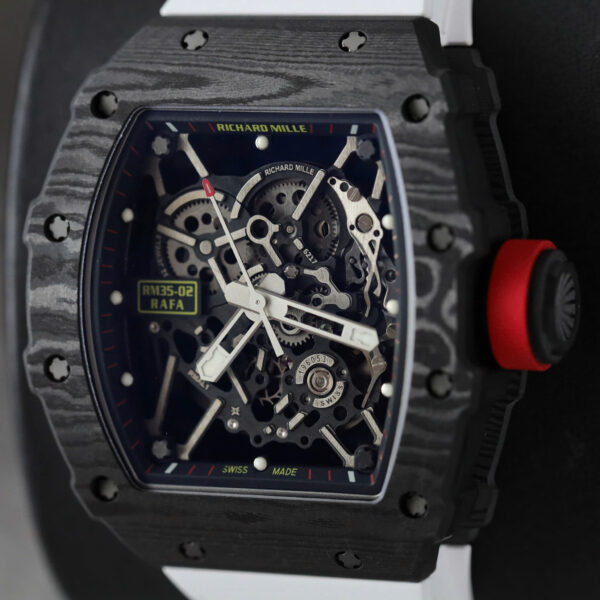 Đồng hồ Richard Mille Rep 11 RM35-02 Rafael Nadal dây cao su màu trắng xưởng ZF 44mm (2)