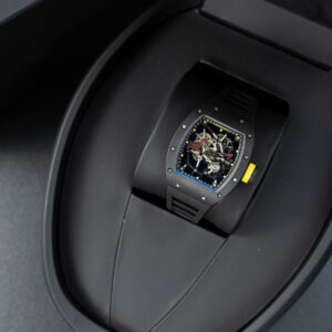 Đồng hồ Richard Mille Replica 11 RM035 Americas Toro vỏ gốm đen dây cao su nhà máy ZF 40x48mm (2)