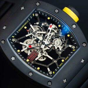Đồng hồ Richard Mille Replica 11 RM035 Americas Toro vỏ gốm đen dây cao su nhà máy ZF 40x48mm (2)