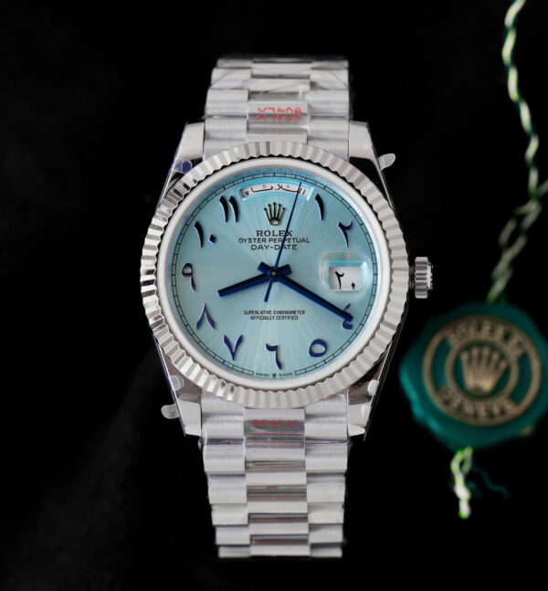 Đồng hồ Rolex Day-Date Replica 11 mặt xanh băng cọc số Ả Rập xưởng GM 40mm (2)