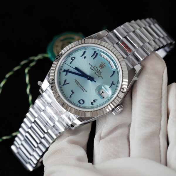 Đồng hồ Rolex Day-Date Replica 11 mặt xanh băng cọc số Ả Rập xưởng GM 40mm (2)