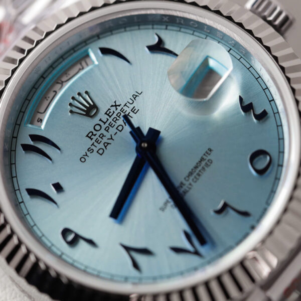 Đồng hồ Rolex Day-Date Replica 11 mặt xanh băng cọc số Ả Rập xưởng GM 40mm (2)