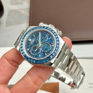 Đồng hồ Rolex Daytona Arolla Challenge Blue Rep 11 đính đá baguette 40mm (2)