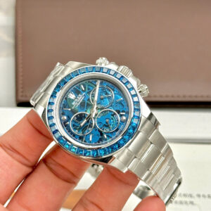 Đồng hồ Rolex Daytona Arolla Challenge Blue Rep 11 đính đá baguette 40mm (2)