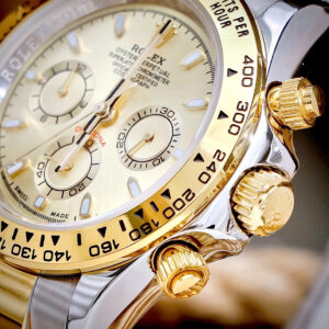 Đồng hồ Rolex Daytona Cosmograph demi vàng cọc dạ quang fake 11 40mm