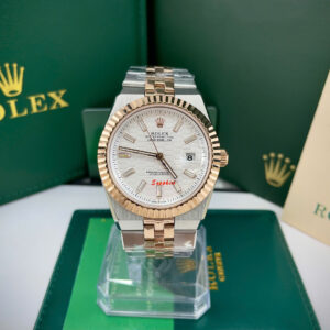 Đồng hồ Rolex Land-Dweller nam Demi cọc số đính đá fake cao cấp 40mm