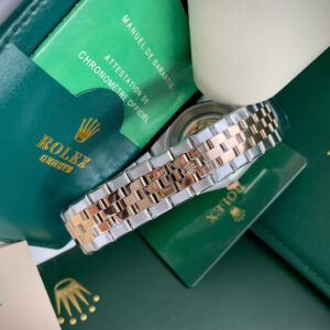 Đồng hồ Rolex Land-Dweller nam Demi cọc số đính đá fake cao cấp 40mm
