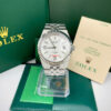 Đồng hồ Rolex Land-Dweller nam cọc số dạ quang dây kim loại fake 11 40mm