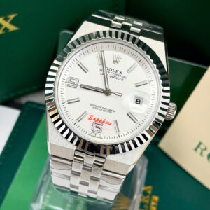 Đồng hồ Rolex Land-Dweller nam cọc số dạ quang dây kim loại fake 11 40mm