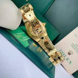 Đồng hồ Rolex Land-Dweller vàng gold mặt đen fake cao cấp 40mm