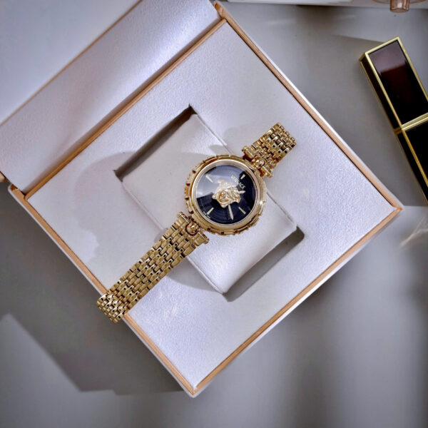 Đồng hồ Versace nữ Medusa Heritage vàng gold dây kim loại like auth 38mm