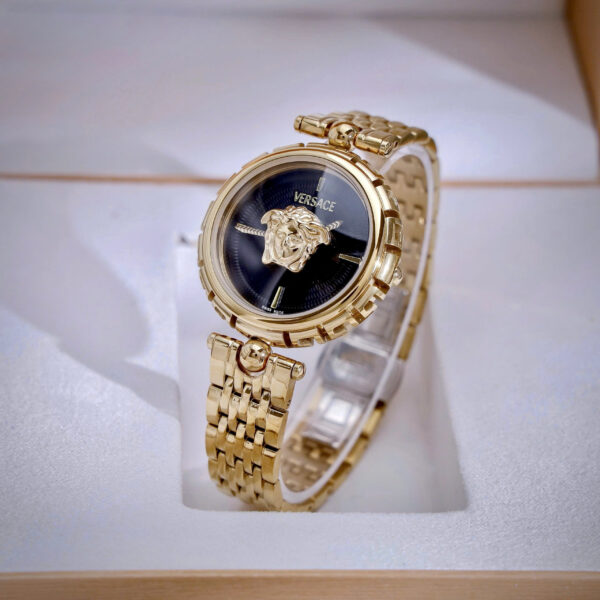 Đồng hồ Versace nữ Medusa Heritage vàng gold dây kim loại like auth 38mm
