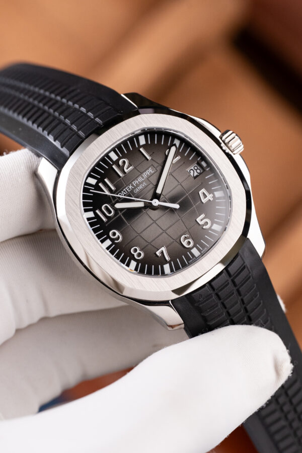 Patek Philippe Aquanaut 5167 Replica 11 mặt xám dây cao su tinh chỉnh nhà máy BBF 40mm (2)