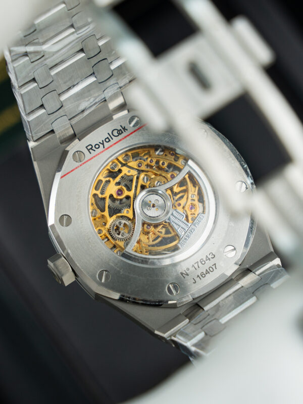 Đồng hồ Audemars Piguet Rep 11 Royal Oak Openworked 15407 mặt màu vàng lộ cơ 41mm (2)