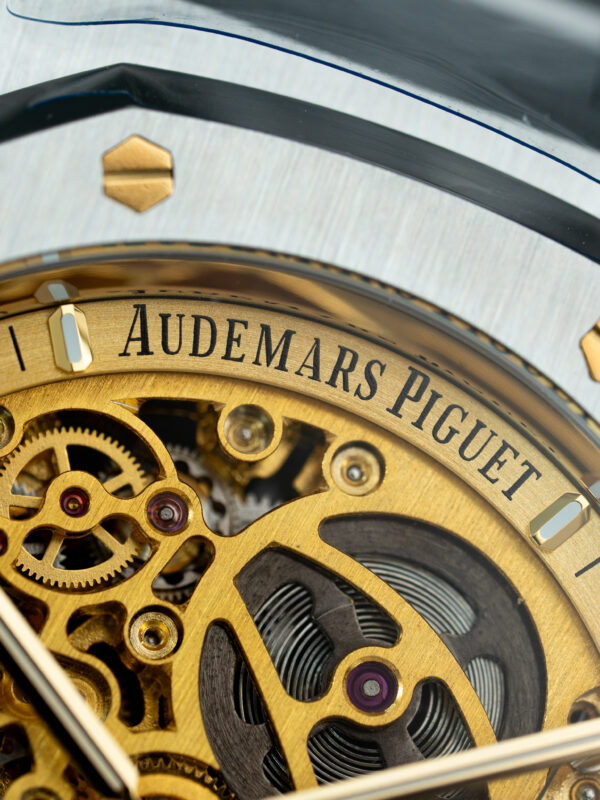 Đồng hồ Audemars Piguet Rep 11 Royal Oak Openworked 15407 mặt màu vàng lộ cơ 41mm (2)