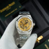 Đồng hồ Audemars Piguet Rep 11 Royal Oak Openworked 15407 mặt màu vàng lộ cơ 41mm (2)