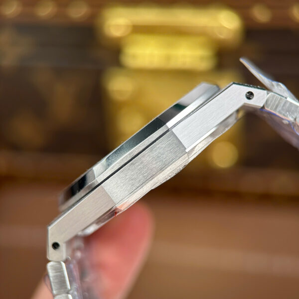 Đồng hồ Audemars Piguet Rep Cao Cấp Royal Oak 15410 Frosted mặt xám máy cơ tự động xưởng APS 41mm (2)