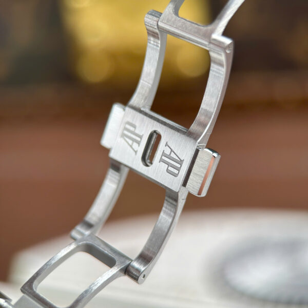 Đồng hồ Audemars Piguet Rep Cao Cấp Royal Oak 15410 Frosted mặt xám máy cơ tự động xưởng APS 41mm (2)