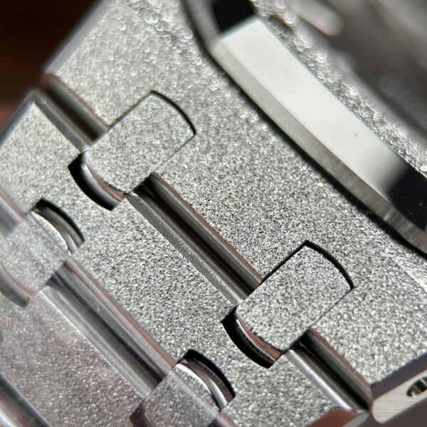 Đồng hồ Audemars Piguet Rep Cao Cấp Royal Oak 15410 Frosted mặt xám máy cơ tự động xưởng APS 41mm (2)