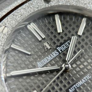 Đồng hồ Audemars Piguet Rep Cao Cấp Royal Oak 15410 Frosted mặt xám máy cơ tự động xưởng APS 41mm (2)