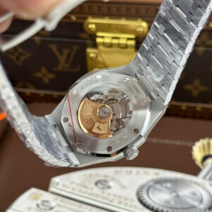 Đồng hồ Audemars Piguet Replica 11 Royal Oak 15410 Frosted Gold mặt đen máy cơ tự động xưởng APS 41mm (2)