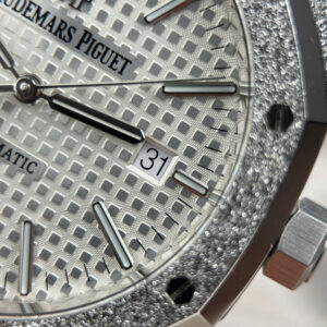 Đồng hồ Audemars Piguet Replica 11 Royal Oak 15410 Frosted mặt trắng máy cơ tự động xưởng APS 41mm (1)