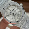 Đồng hồ Audemars Piguet Replica 11 Royal Oak 15410 Frosted mặt trắng máy cơ tự động xưởng APS 41mm (1)