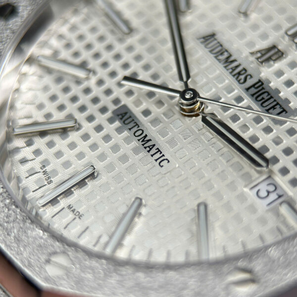 Đồng hồ Audemars Piguet Replica 11 Royal Oak 15410 Frosted mặt trắng máy cơ tự động xưởng APS 41mm (1)