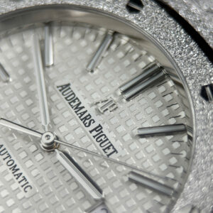 Đồng hồ Audemars Piguet Replica 11 Royal Oak 15410 Frosted mặt trắng máy cơ tự động xưởng APS 41mm (1)