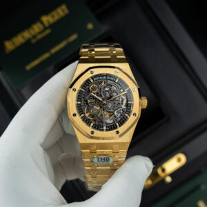 Đồng hồ Audemars Piguet Replica 11 Royal Oak Openworked 15407 mạ vàng mặt lộ cơ 41mm (2)