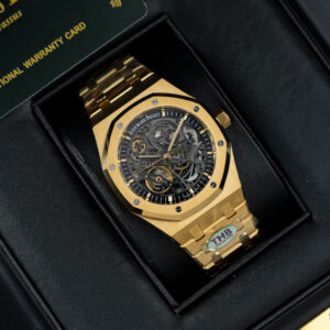 Đồng hồ Audemars Piguet Replica 11 Royal Oak Openworked 15407 mạ vàng mặt lộ cơ 41mm (2)