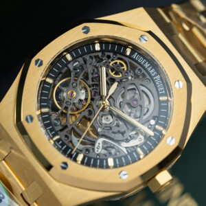 Đồng hồ Audemars Piguet Replica 11 Royal Oak Openworked 15407 mạ vàng mặt lộ cơ 41mm (2)