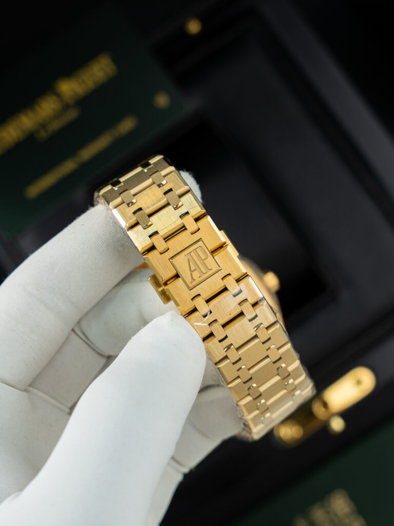 Đồng hồ Audemars Piguet Replica 11 Royal Oak Openworked 15407 mạ vàng mặt lộ cơ 41mm (2)