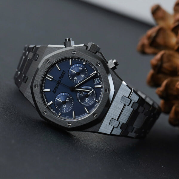 Đồng hồ Audemars Piguet Royal Oak Chronograph 26240 vỏ gốm mặt xanh than chế tác xưởng APS 41mm (2)
