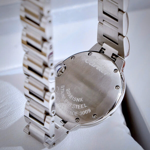 Đồng hồ Cartier Ballon Bleu nữ dây kim loại mặt xanh blue fake cao cấp 33mm