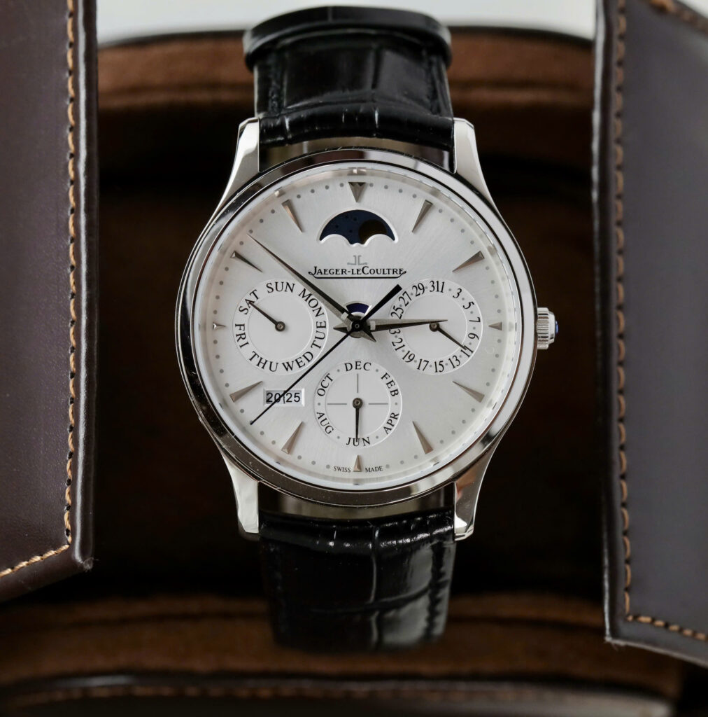 Đồng hồ Jaeger LeCoultre Master Ultrathin Perpetual Calendar Rep 11 mặt trắng dây da xưởng VR 39mm (2)