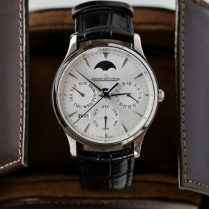 Đồng hồ Jaeger LeCoultre Master Ultrathin Perpetual Calendar Rep 11 mặt trắng dây da xưởng VR 39mm (2)