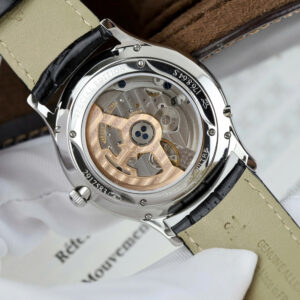 Đồng hồ Jaeger LeCoultre Master Ultrathin Perpetual Calendar Replica 11 mặt đen dây da xưởng VR 39mm (2)