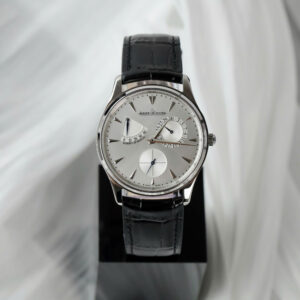 Đồng hồ Jaeger LeCoultre Rep 11 Master Ultra Thin Power Reserve mặt bạc dây da xưởng ZF 39mm (2)