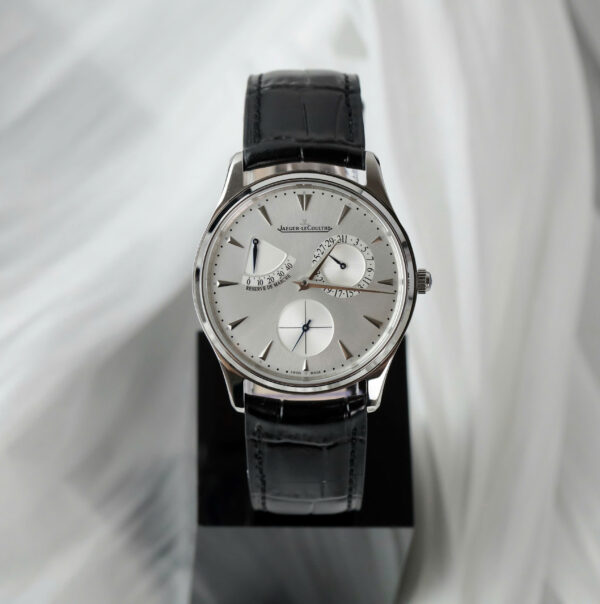 Đồng hồ Jaeger LeCoultre Rep 11 Master Ultra Thin Power Reserve mặt bạc dây da xưởng ZF 39mm (2)