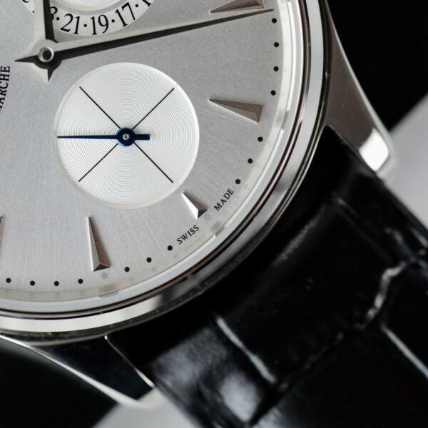 Đồng hồ Jaeger LeCoultre Rep 11 Master Ultra Thin Power Reserve mặt bạc dây da xưởng ZF 39mm (2)