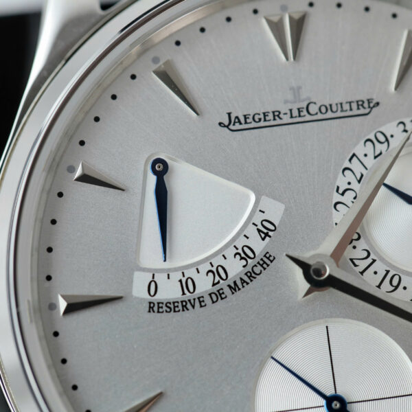 Đồng hồ Jaeger LeCoultre Rep 11 Master Ultra Thin Power Reserve mặt bạc dây da xưởng ZF 39mm (2)