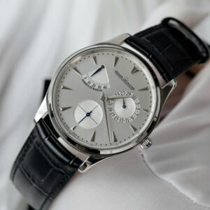 Đồng hồ Jaeger LeCoultre Rep 11 Master Ultra Thin Power Reserve mặt bạc dây da xưởng ZF 39mm (2)