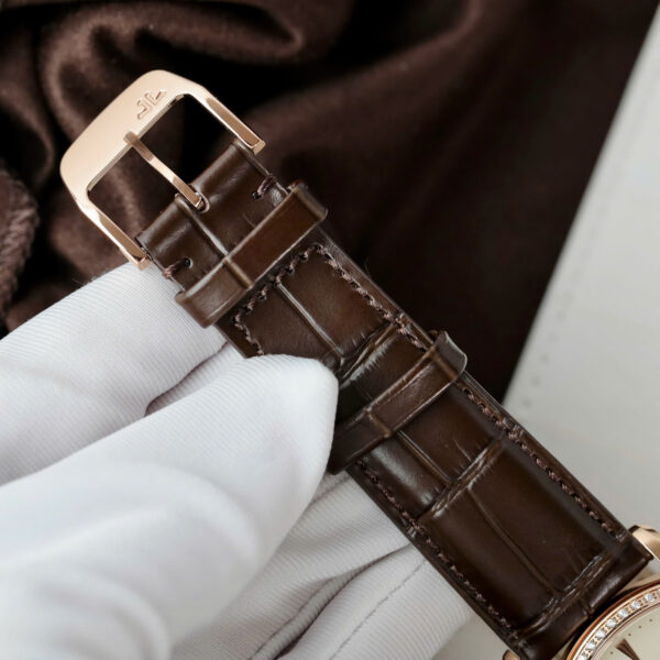 Đồng hồ Jaeger LeCoultre Replica 11 Master Ultra Thin Power Reserve mạ vàng hồng dây da xưởng ZF 39mm (2)