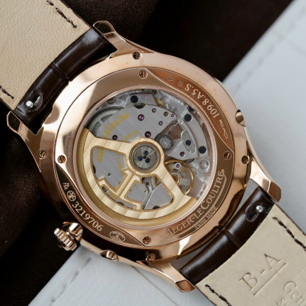 Đồng hồ Jaeger LeCoultre Replica 11 Master Ultra Thin Power Reserve mạ vàng hồng dây da xưởng ZF 39mm (2)