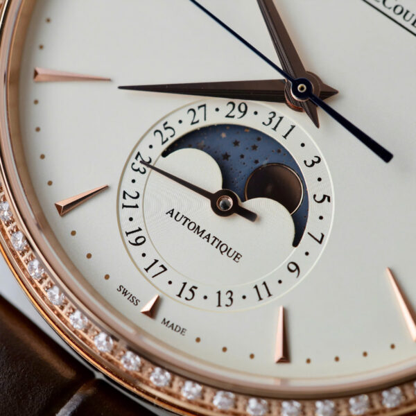Đồng hồ Jaeger LeCoultre Replica 11 Master Ultra Thin Power Reserve mạ vàng hồng dây da xưởng ZF 39mm (2)