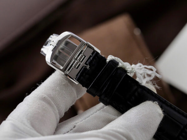 Đồng hồ Jaeger Lecoultre Rep 11 Master Ultrathin Moon mặt đen dây da 39mm (2)