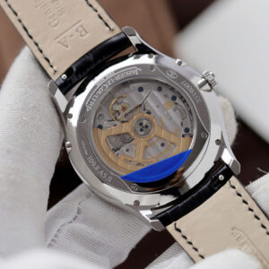Đồng hồ Jaeger Lecoultre Rep 11 Master Ultrathin Moon mặt đen dây da 39mm (2)